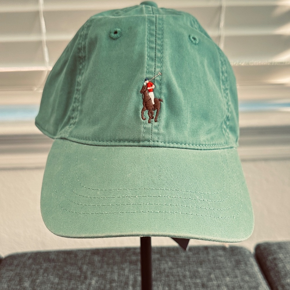 (NEW)Polo Ralph Lauren Classic Sports Cap _Green , Adjustable